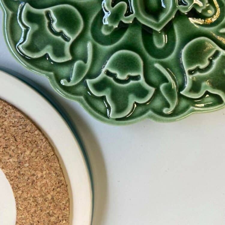 Dessous de tasse Azuléjos vert Portugal